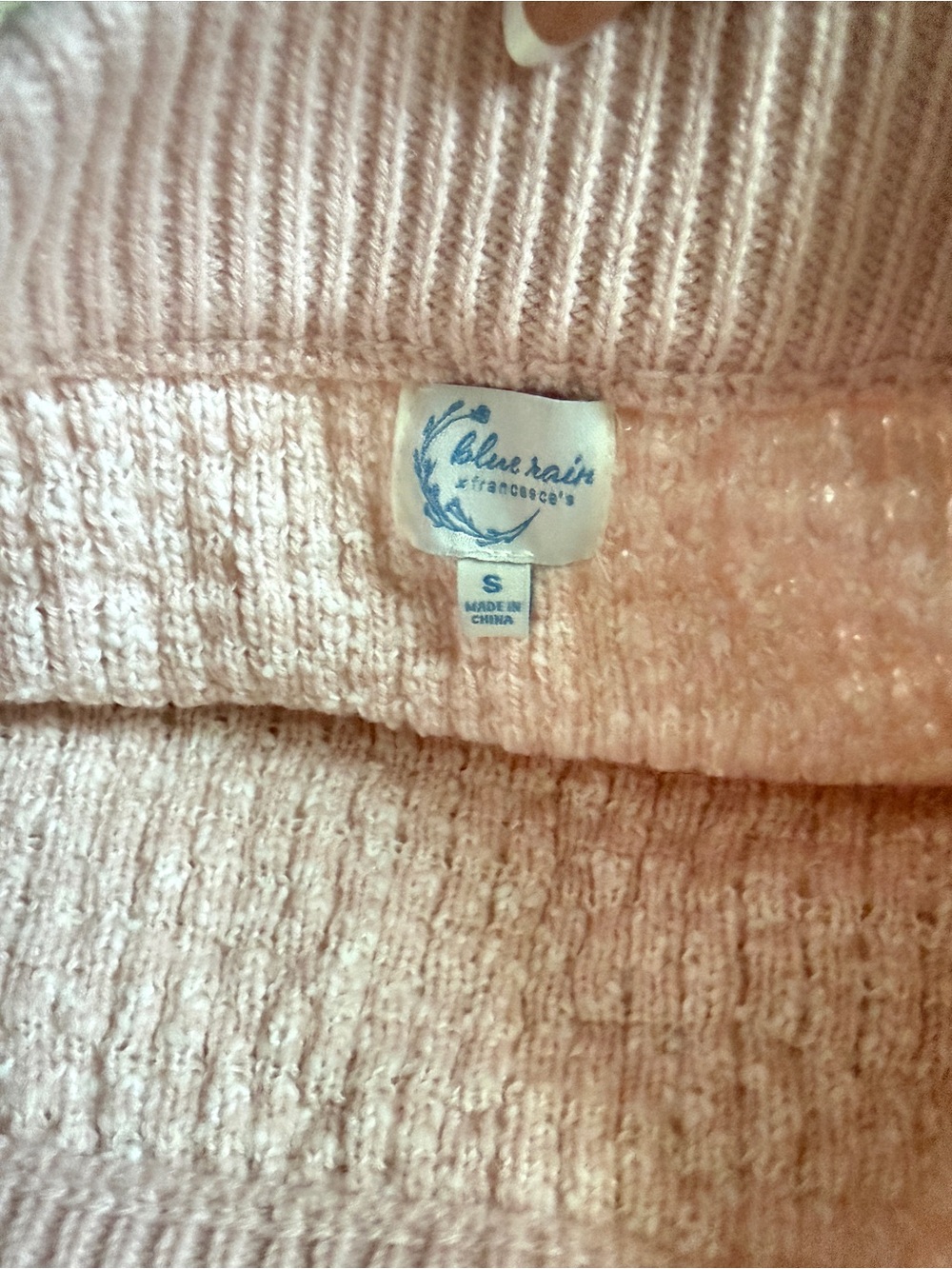 Blue Rain Pale Pink Pearl-Button Knit Cardigan - Picture 2 of 3